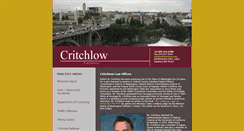 Desktop Screenshot of critchlowlaw.com